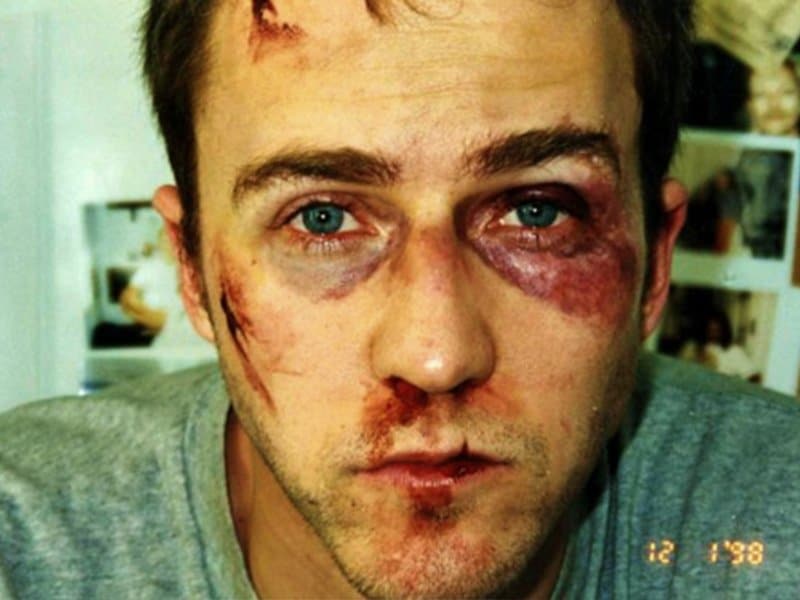 Fight Club Surprising Stories From Behind the Scenes - Norton's Makeup