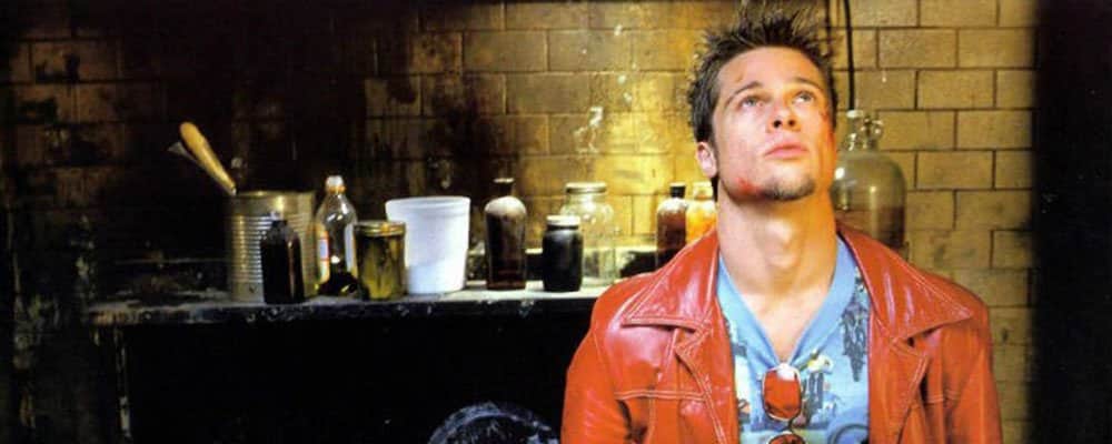 Fight Club Surprising Stories From Behind the Scenes - Tyler Durden looks up