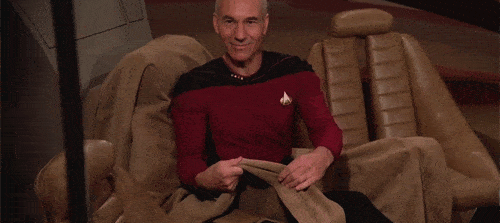 Star Trek the Next Generation Tales From the Set - Saucy Picard GIF