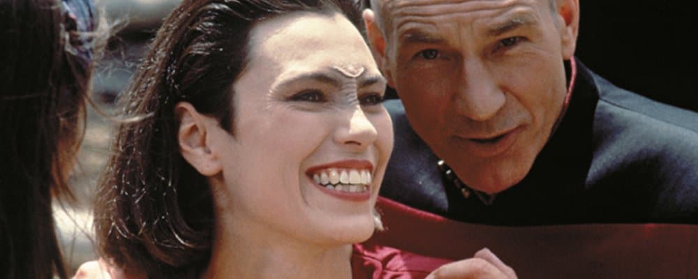 Star Trek the Next Generation Tales From the Set - Picard and Ro Laughing