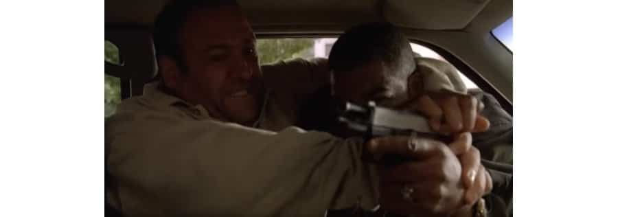 The Sopranos Best Moments - Tony Fight Off Car Jackers