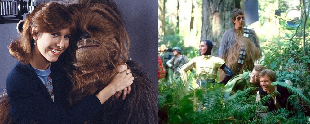 Star Wars Secrets Episode VI Return of the Jedi - Chewbacca Leia Behind Scenes