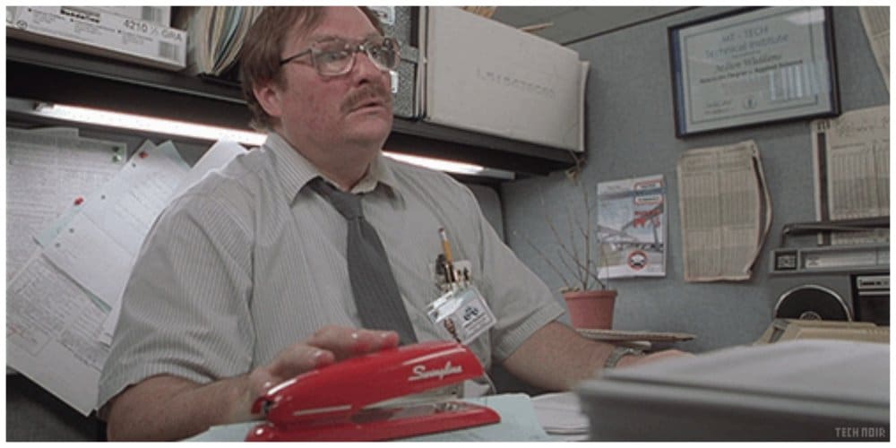 office space red stapler