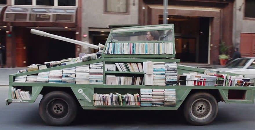 Weapon of Mass Instruction – Tank to Promote Reading