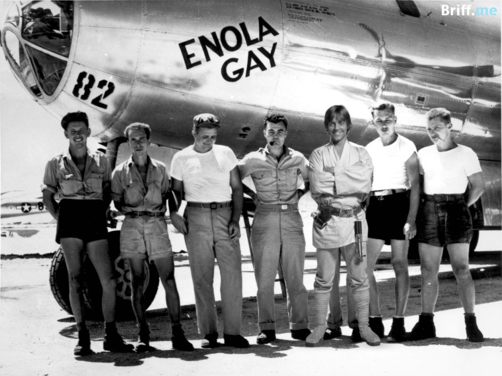 Enola Gay WWII Atomic Bomb Team with Luke Skywalker from Star Wars - Briff.me