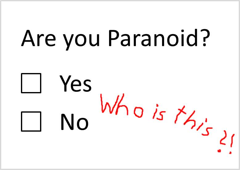 Are You Paranoid