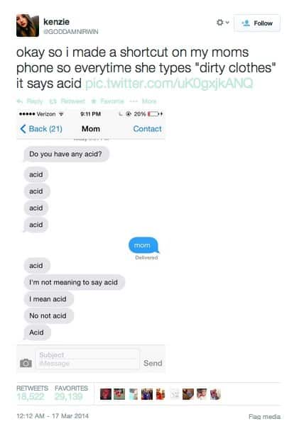 Text Shortcut Pranks 12 acid