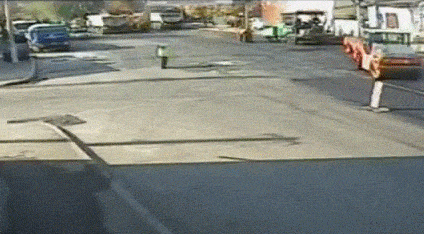 Man Gets Hit Funny Animated GIF