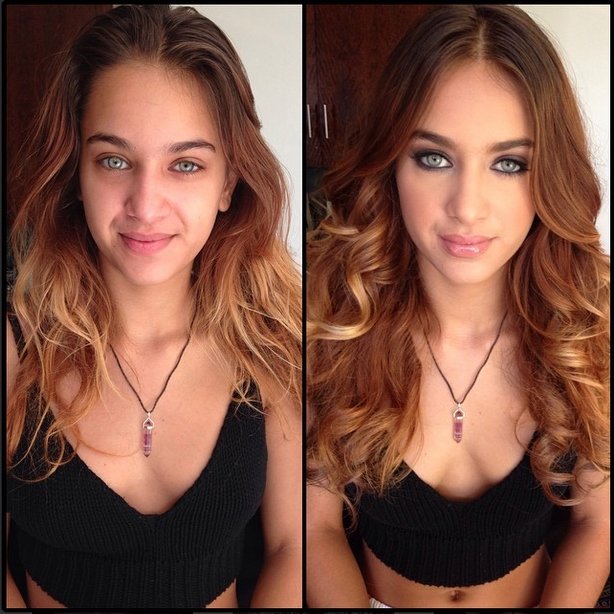 Models Without Makeup - 14 Before and After Photos