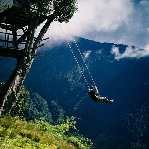 The swing at the “End of the World” in Baños, Ecuador 2 Unusual Places