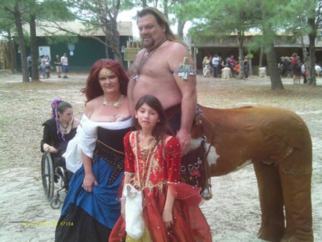 Horseman & Warrior Queen Family Photo