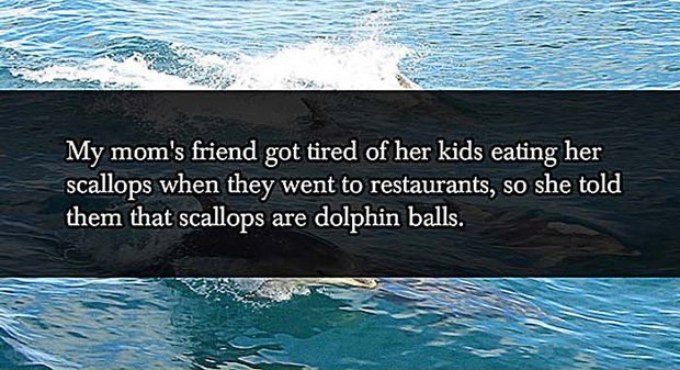 Stop eating scallops Parent Lies