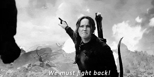 The Hunger Games Revealed - Katniss - We Must Fight Back Gif